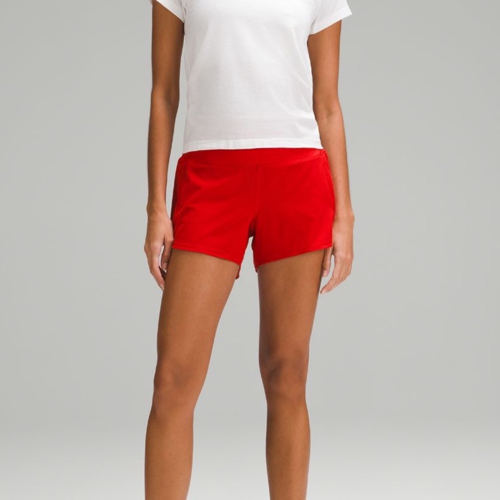 SPEED UP HIGH RISE LINED SHORTS 4 IN